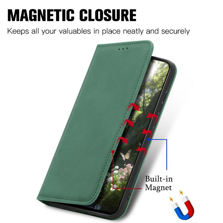 For Nothing Phone 4a Retro Skin Feel Magnetic Flip Leather Phone Case