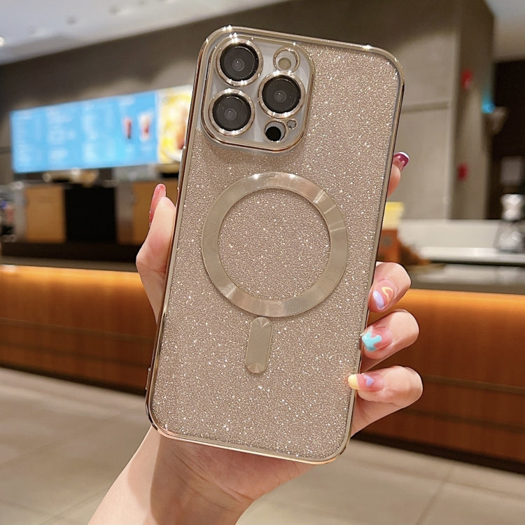 For iPhone 16 Pro Max Glitter Electroplating MagSafe TPU Phone Case