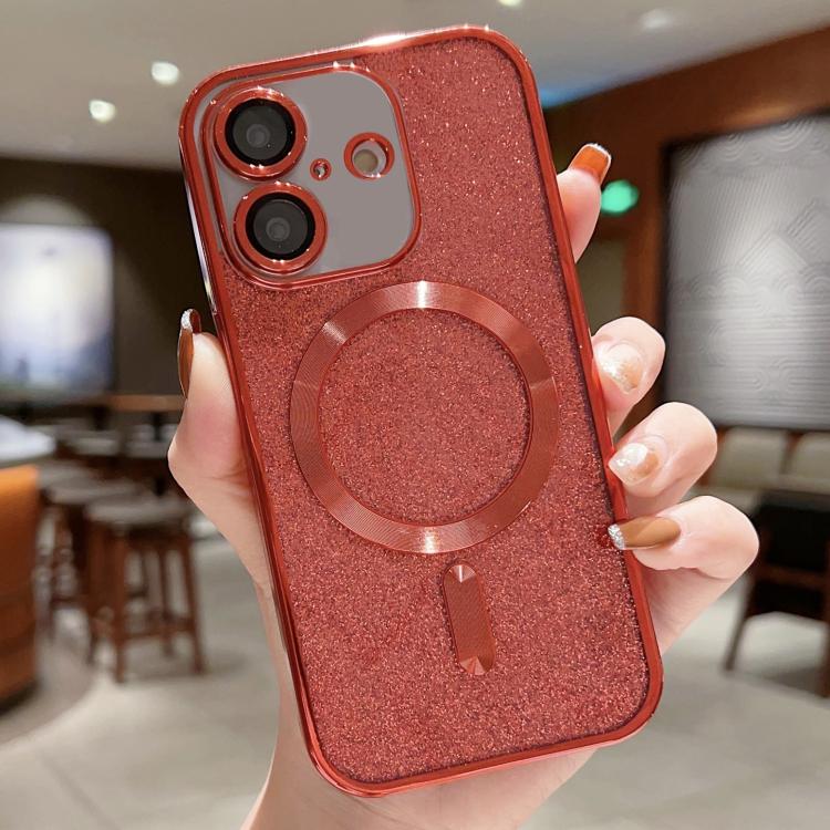 For iPhone 17 Glitter Electroplating MagSafe TPU Phone Case