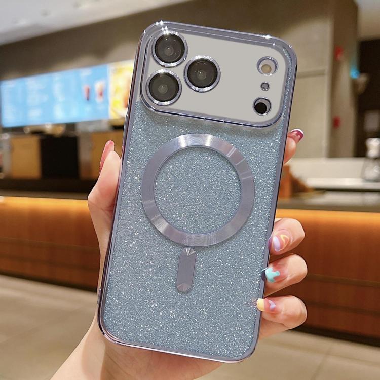 For iPhone 17 Pro Max Glitter Electroplating MagSafe TPU Phone Case
