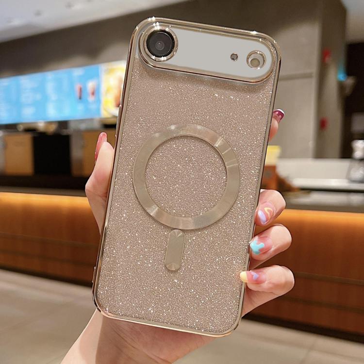 For iPhone Air Glitter Electroplating MagSafe TPU Phone Case