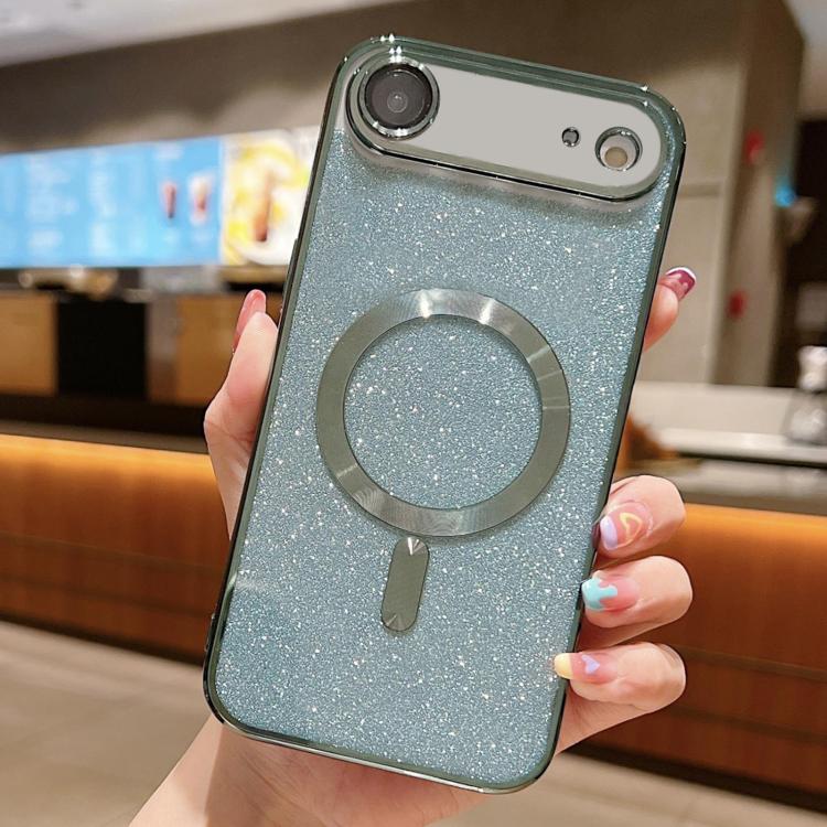 For iPhone Air Glitter Electroplating MagSafe TPU Phone Case