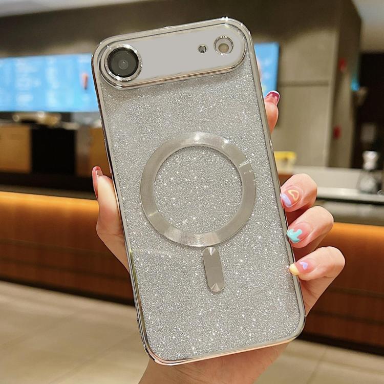 For iPhone Air Glitter Electroplating MagSafe TPU Phone Case