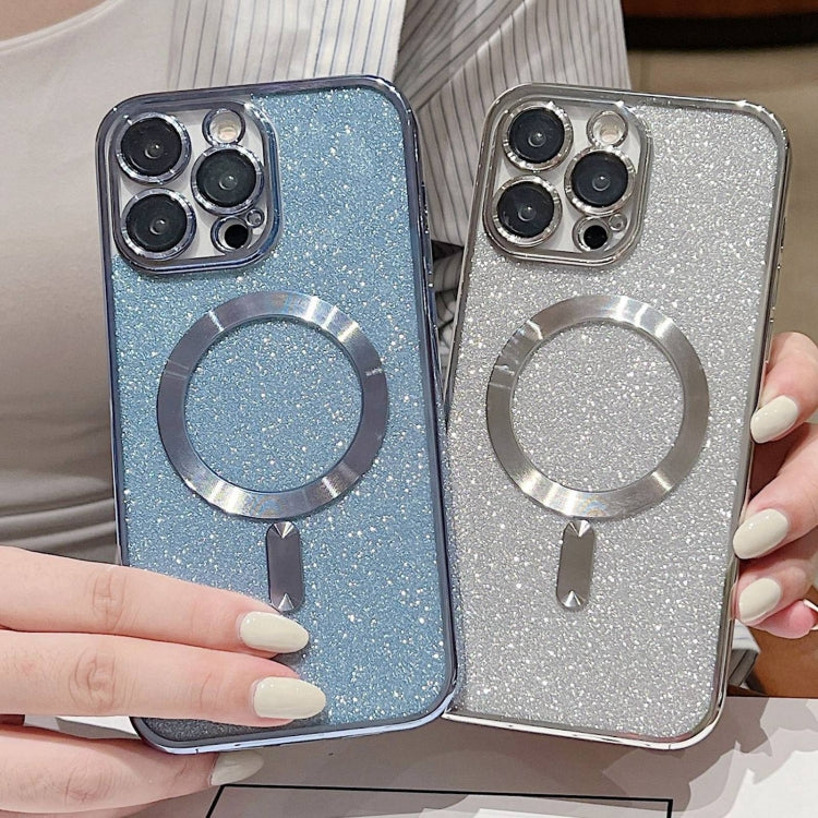 For iPhone 16 Pro Max Glitter Electroplating MagSafe TPU Phone Case