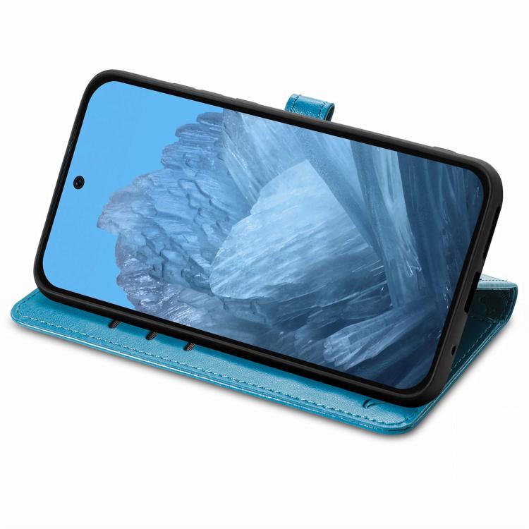 For Google Pixel 10 / 10 Pro Cat and Dog Embossed Leather Phone Case