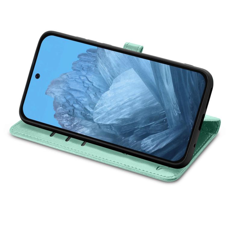 For Google Pixel 10 Pro XL Cat and Dog Embossed Leather Phone Case