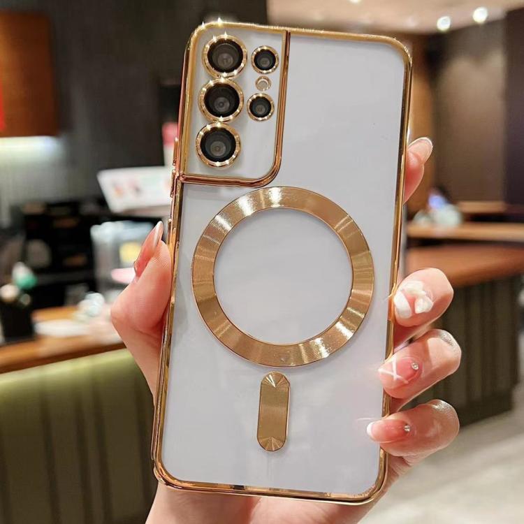 For Samsung Galaxy S25 Ultra 5G MagSafe Electroplating TPU Phone Case