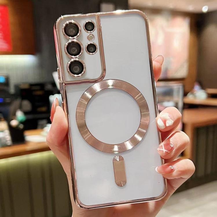For Samsung Galaxy S25 Ultra 5G MagSafe Electroplating TPU Phone Case
