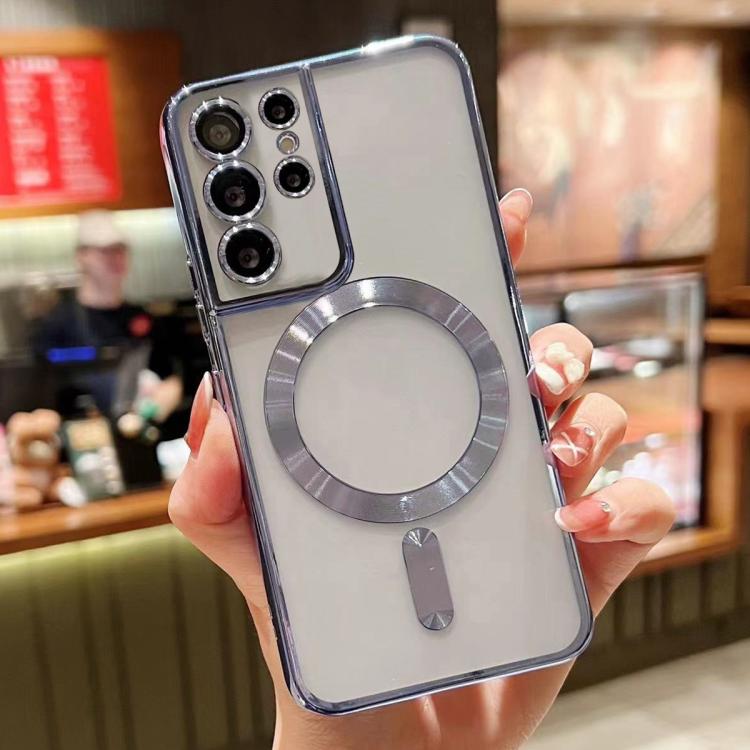 For Samsung Galaxy S25 Ultra 5G MagSafe Electroplating TPU Phone Case