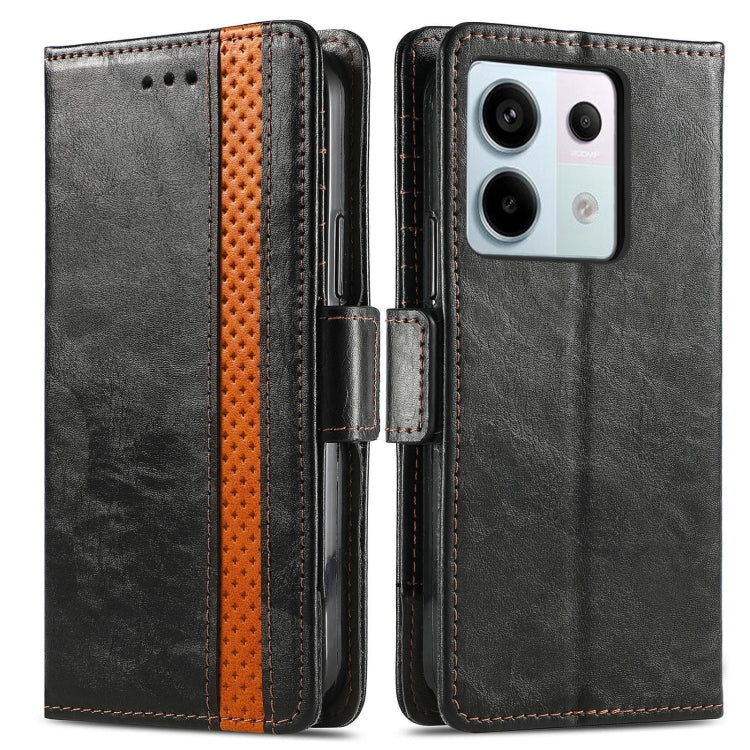 For Xiaomi Redmi Note 13 Pro 4G CaseNeo Splicing Dual Magnetic Buckle Leather Phone Case