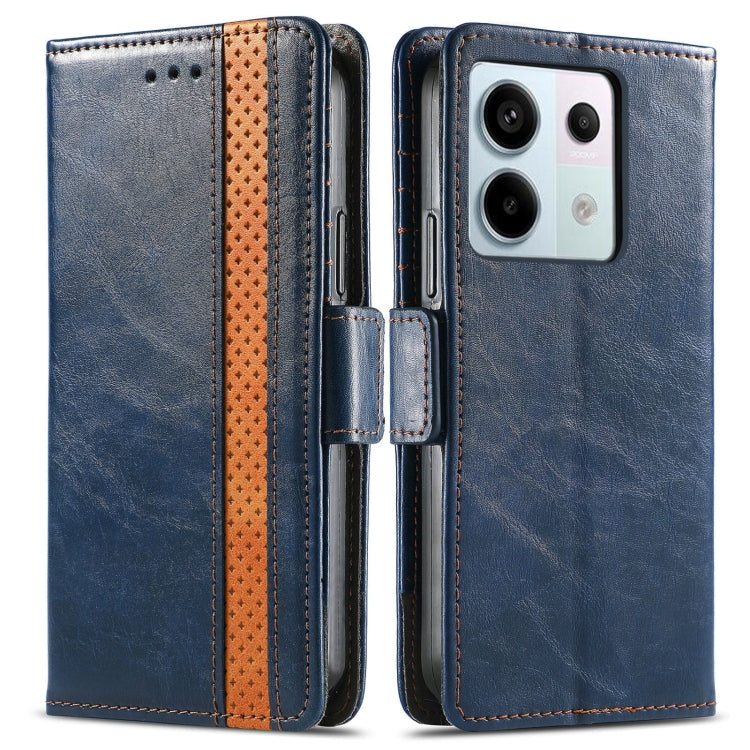 For Xiaomi Redmi Note 13 Pro 4G CaseNeo Splicing Dual Magnetic Buckle Leather Phone Case