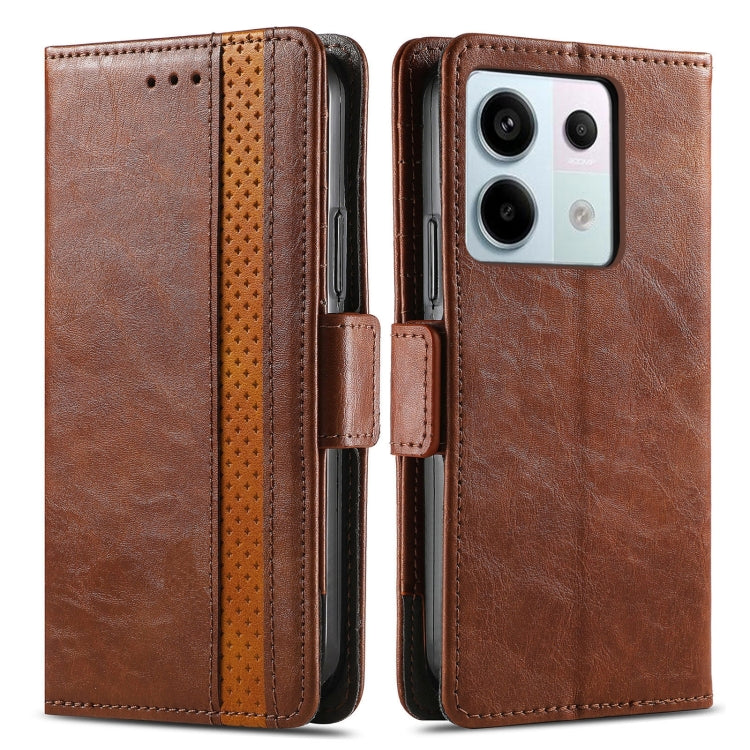 For Xiaomi Redmi Note 13 Pro 4G CaseNeo Splicing Dual Magnetic Buckle Leather Phone Case
