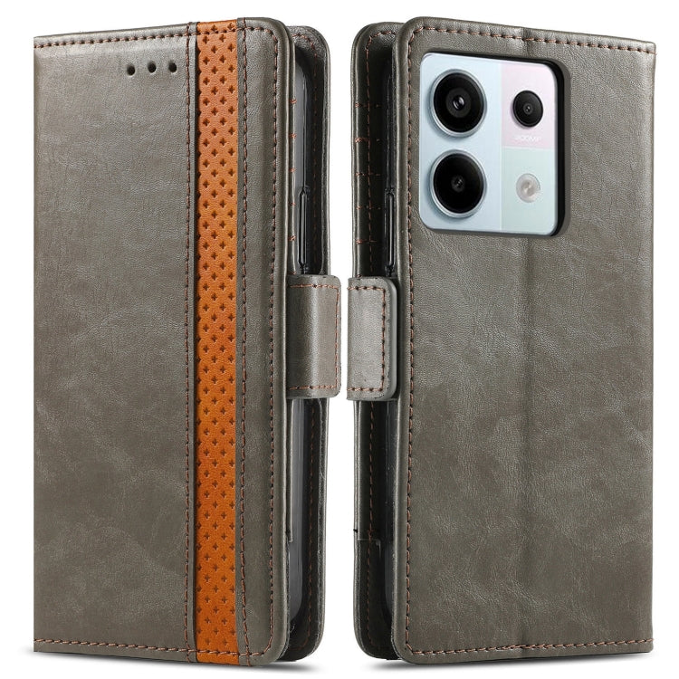 For Xiaomi Redmi Note 13 Pro 4G CaseNeo Splicing Dual Magnetic Buckle Leather Phone Case