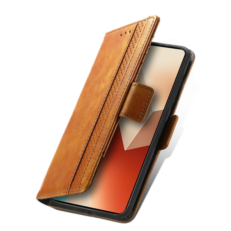 For Xiaomi Redmi Note 13 Pro 4G CaseNeo Splicing Dual Magnetic Buckle Leather Phone Case