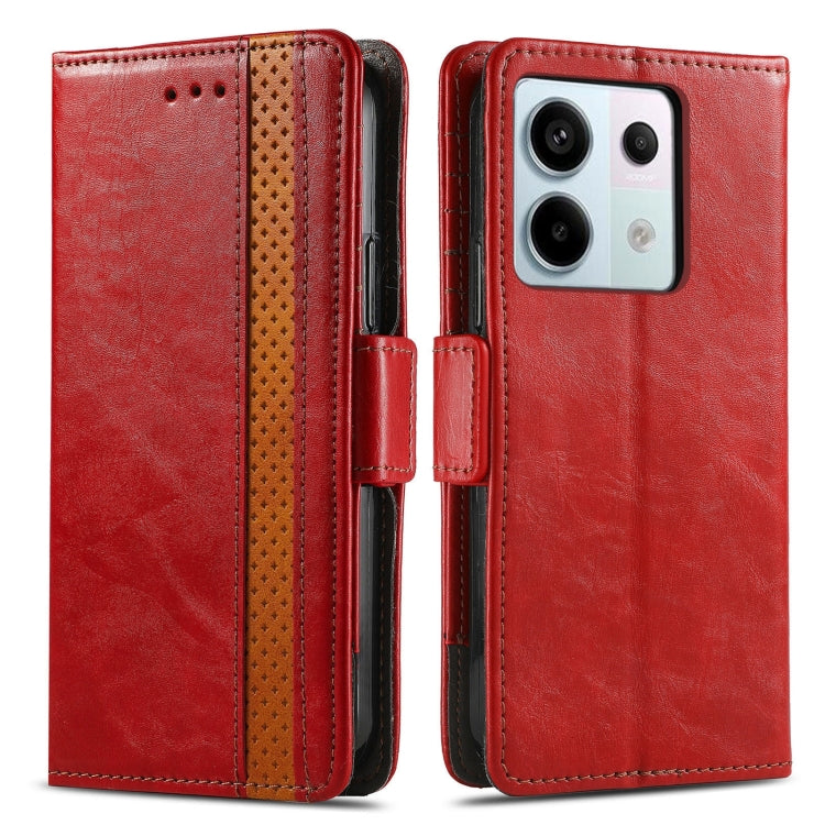 For Xiaomi Redmi Note 13 Pro 4G CaseNeo Splicing Dual Magnetic Buckle Leather Phone Case