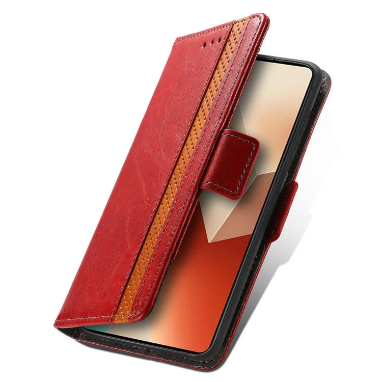 For Xiaomi Redmi Note 13 Pro 4G CaseNeo Splicing Dual Magnetic Buckle Leather Phone Case