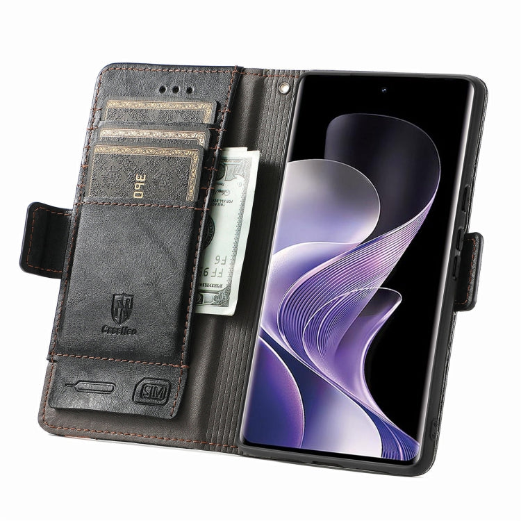 For Xiaomi Redmi Note 14 Pro 5G CaseNeo Splicing Dual Magnetic Buckle Leather Phone Case