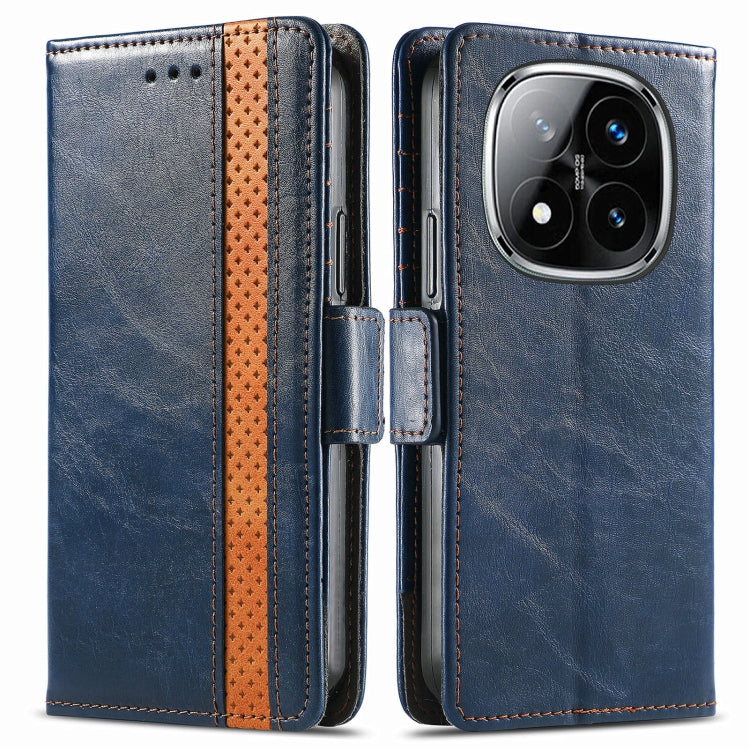 For Xiaomi Redmi Note 14 Pro 5G CaseNeo Splicing Dual Magnetic Buckle Leather Phone Case