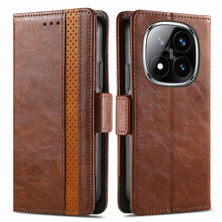 For Xiaomi Redmi Note 14 Pro 5G CaseNeo Splicing Dual Magnetic Buckle Leather Phone Case