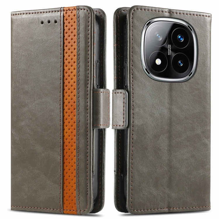 For Xiaomi Redmi Note 14 Pro 5G CaseNeo Splicing Dual Magnetic Buckle Leather Phone Case