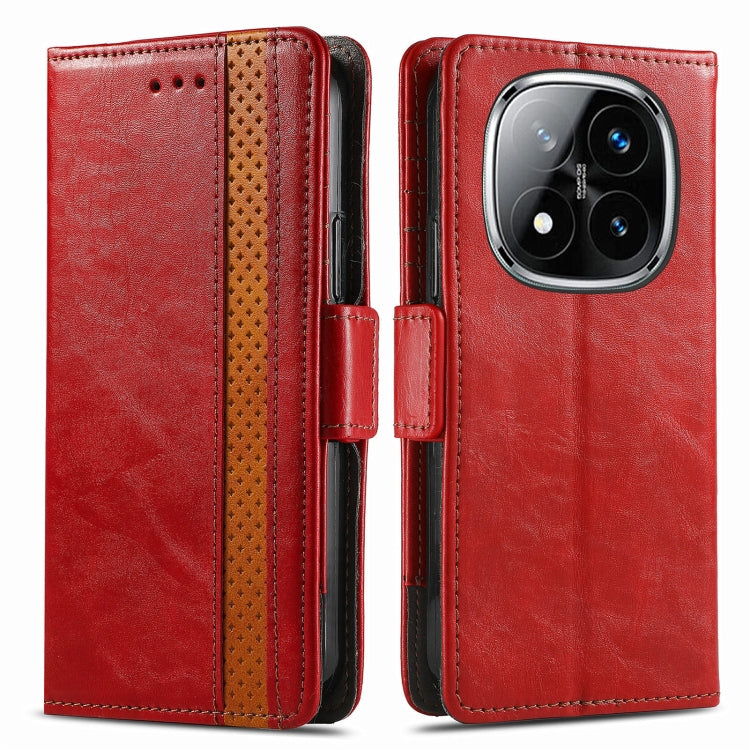 For Xiaomi Redmi Note 14 Pro 5G CaseNeo Splicing Dual Magnetic Buckle Leather Phone Case