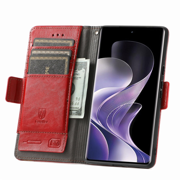 For Xiaomi Redmi Note 14 Pro 5G CaseNeo Splicing Dual Magnetic Buckle Leather Phone Case
