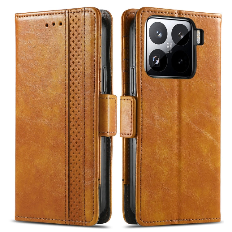For Xiaomi 15 CaseNeo Splicing Dual Magnetic Buckle Leather Phone Case