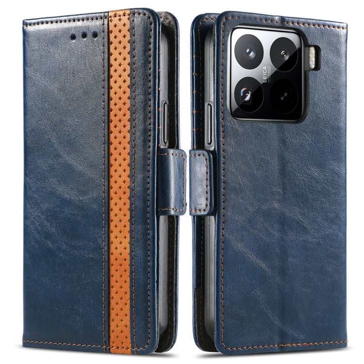For Xiaomi 15 Pro CaseNeo Splicing Dual Magnetic Buckle Leather Phone Case