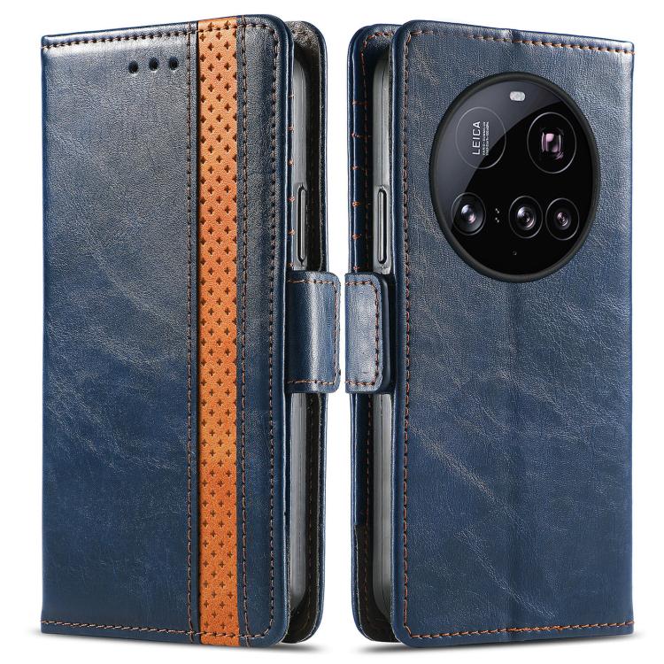 For Xiaomi 15 Ultra CaseNeo Splicing Dual Magnetic Buckle Leather Phone Case