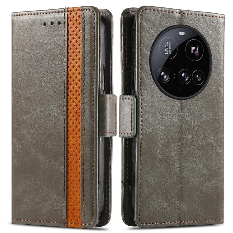 For Xiaomi 15 Ultra CaseNeo Splicing Dual Magnetic Buckle Leather Phone Case