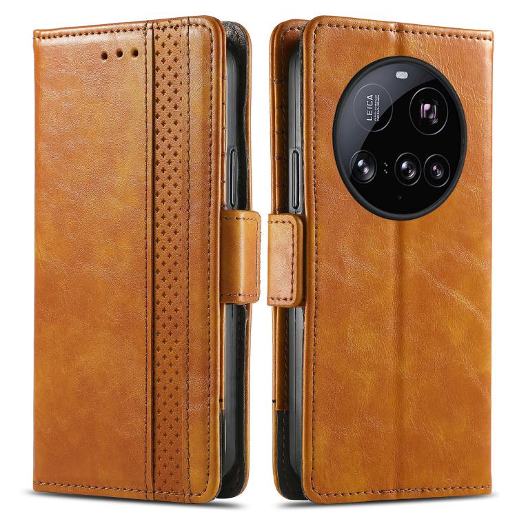 For Xiaomi 15 Ultra CaseNeo Splicing Dual Magnetic Buckle Leather Phone Case