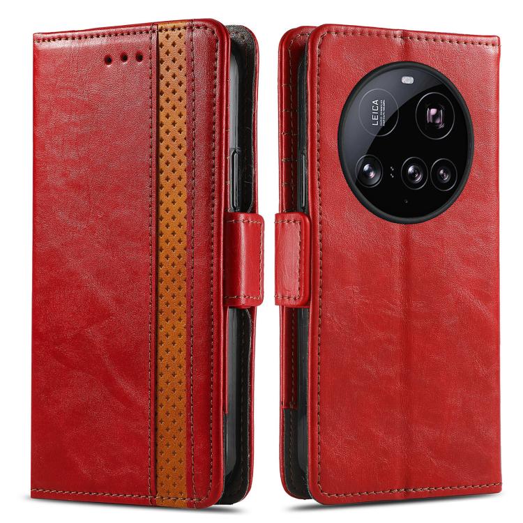 For Xiaomi 15 Ultra CaseNeo Splicing Dual Magnetic Buckle Leather Phone Case