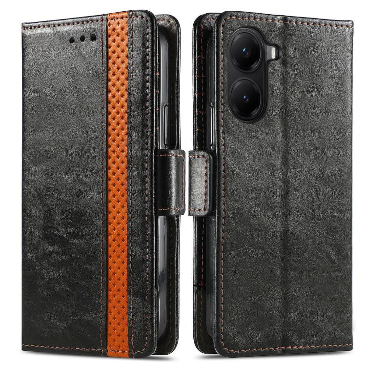 For Xiaomi Poco X7 Pro CaseNeo Splicing Dual Magnetic Buckle Leather Phone Case