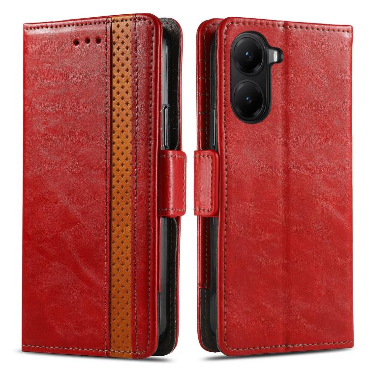 For Xiaomi Poco X7 Pro CaseNeo Splicing Dual Magnetic Buckle Leather Phone Case