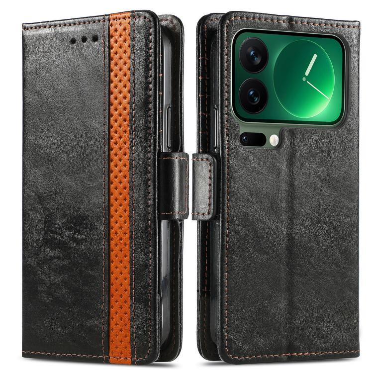 For Xiaomi 17 Pro CaseNeo Splicing Dual Magnetic Buckle Leather Phone Case