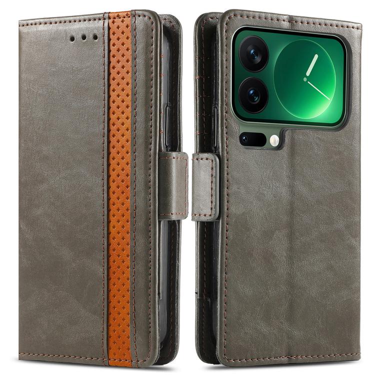 For Xiaomi 17 Pro CaseNeo Splicing Dual Magnetic Buckle Leather Phone Case