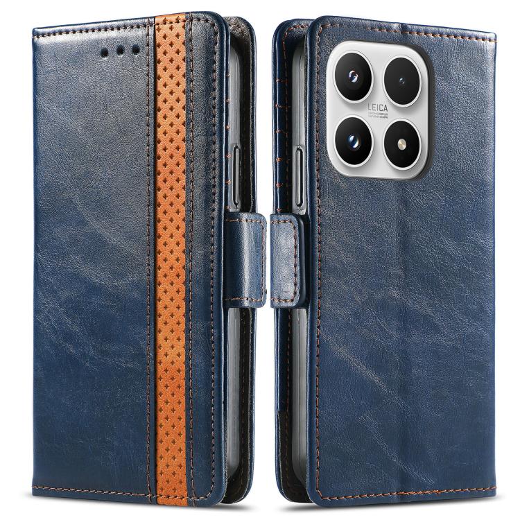 For Xiaomi 17 CaseNeo Splicing Dual Magnetic Buckle Leather Phone Case