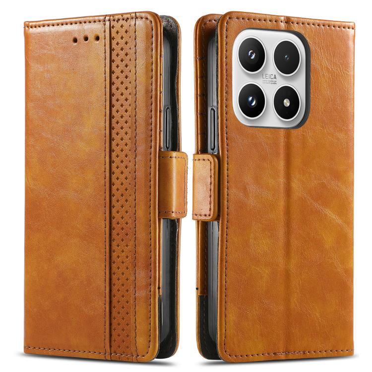 For Xiaomi 17 CaseNeo Splicing Dual Magnetic Buckle Leather Phone Case
