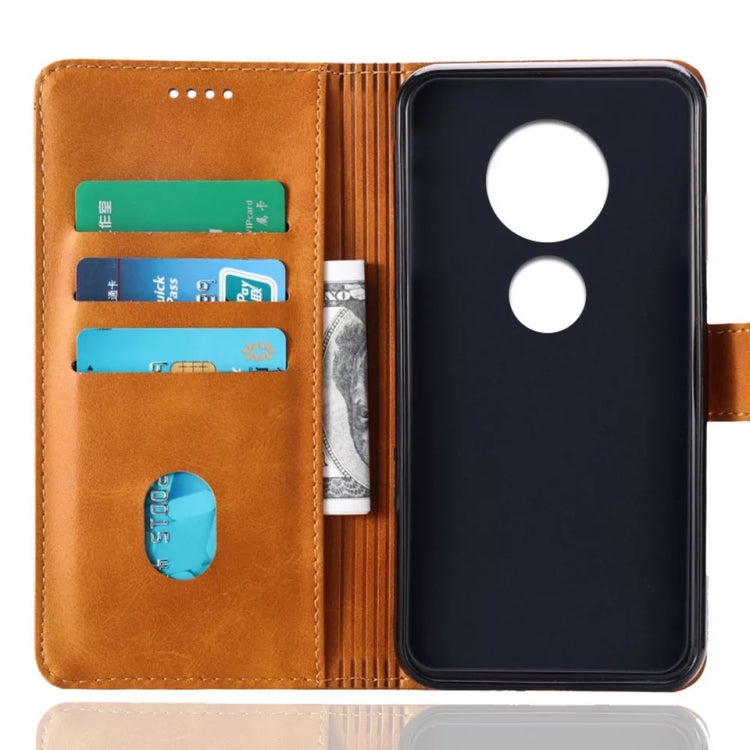 Calf Texture Horizontal Flip Leather Case for Motorola Moto G7 Play ï¼ˆEuropean versionï¼‰, with Holder & Card Slots & Wallet