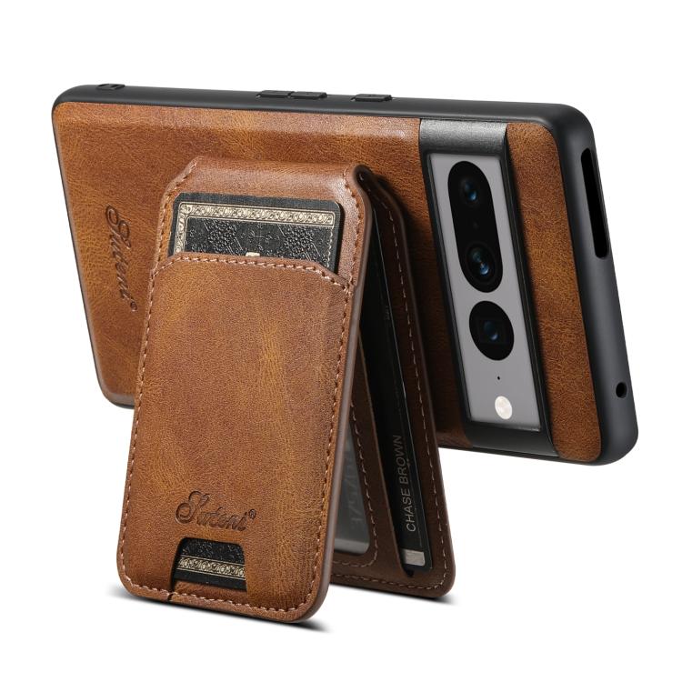 For Google Pixel 9 Suteni H15 Oil Eax Leather Detachable Wallet Back Phone Case