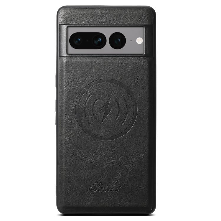 For Google Pixel 9 Pro Suteni H15 Oil Eax Leather Detachable Wallet Back Phone Case
