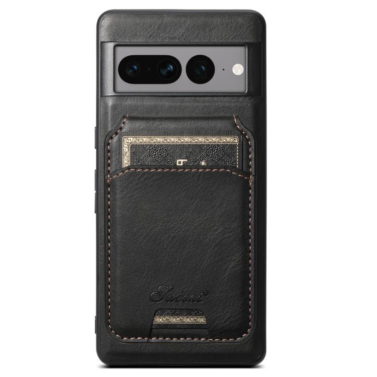For Google Pixel 10 Suteni H15 Oil Eax Leather Detachable Wallet Back Phone Case