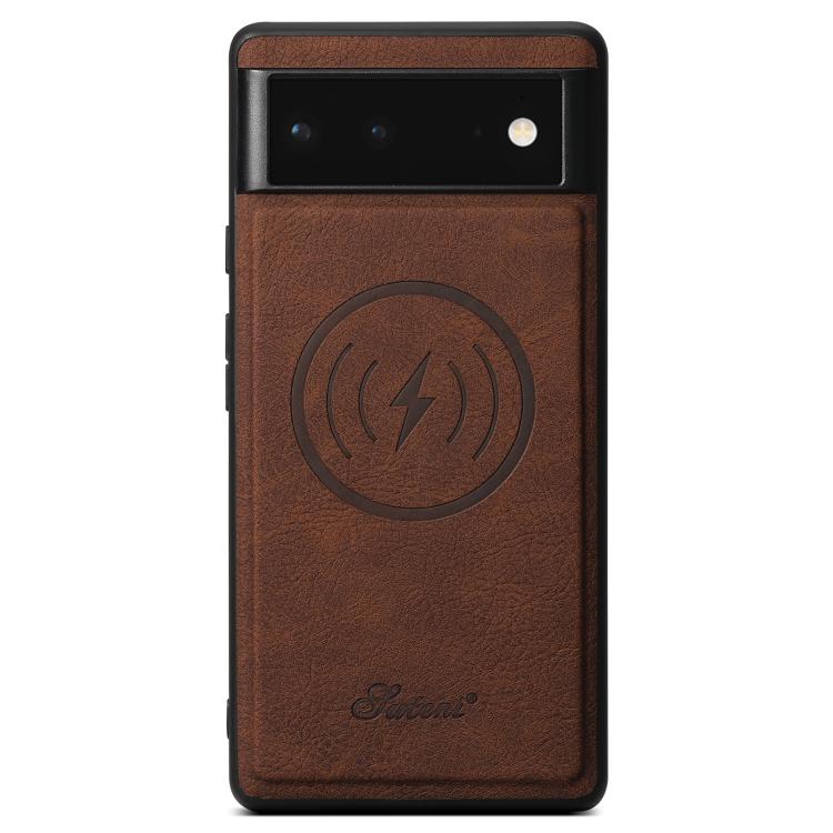 For Google Pixel 9 Pro Suteni H16 Litchi Texture Leather Detachable Wallet Back Phone Case