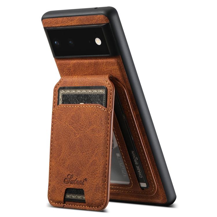 For Google Pixel 9 Pro Suteni H16 Litchi Texture Leather Detachable Wallet Back Phone Case