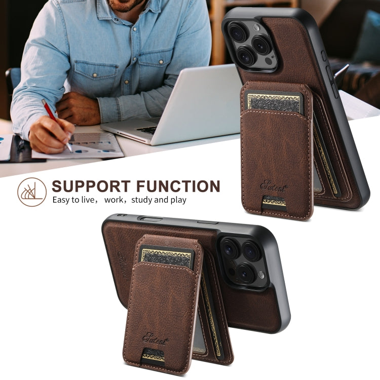 For iPhone 16 Plus Suteni H16 Litchi Texture Leather Detachable Wallet Back Phone Case