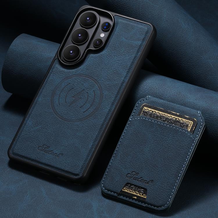 For Samsung Galaxy S26 Ultra 5G Suteni H16 Litchi Texture Leather Detachable Wallet Back Phone Case