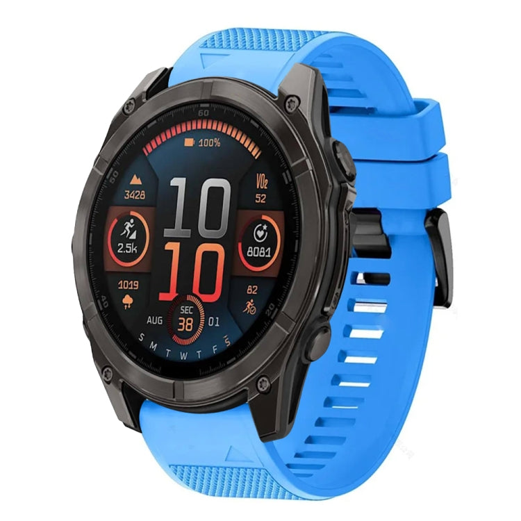 For Garmin Fenix 8 AMOLED 51mm Quick Release 26mm Silicone Watch Band