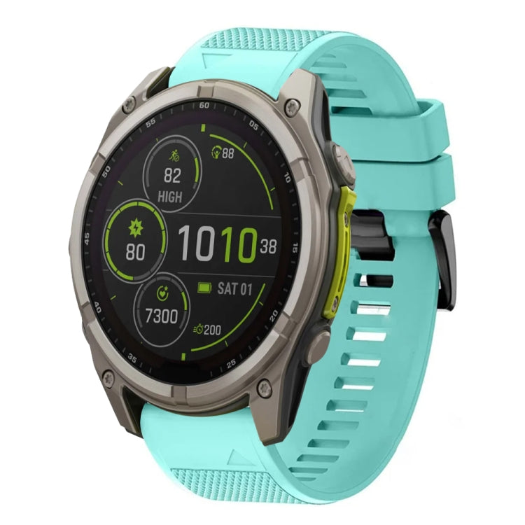 For Garmin Fenix 8 MIP 51mm Quick Release 26mm Silicone Watch Band