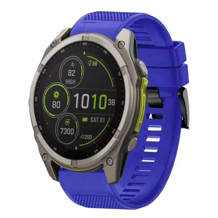For Garmin Fenix 8 MIP 51mm Quick Release 26mm Silicone Watch Band