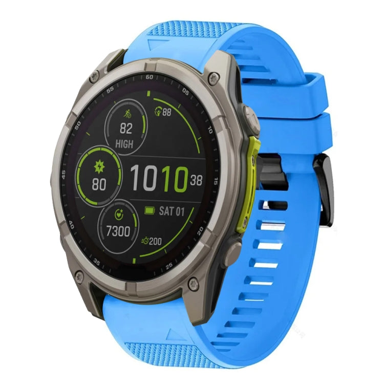 For Garmin Fenix 8 MIP 51mm Quick Release 26mm Silicone Watch Band